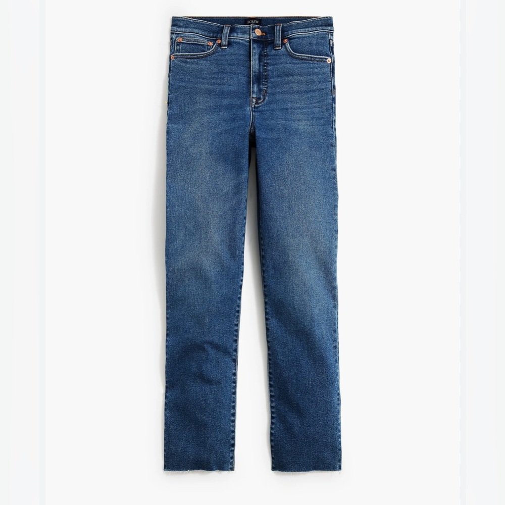J. Crew Stovepipe Straight Jeans in Signature Stretch Blue Pearl Wash Size 31